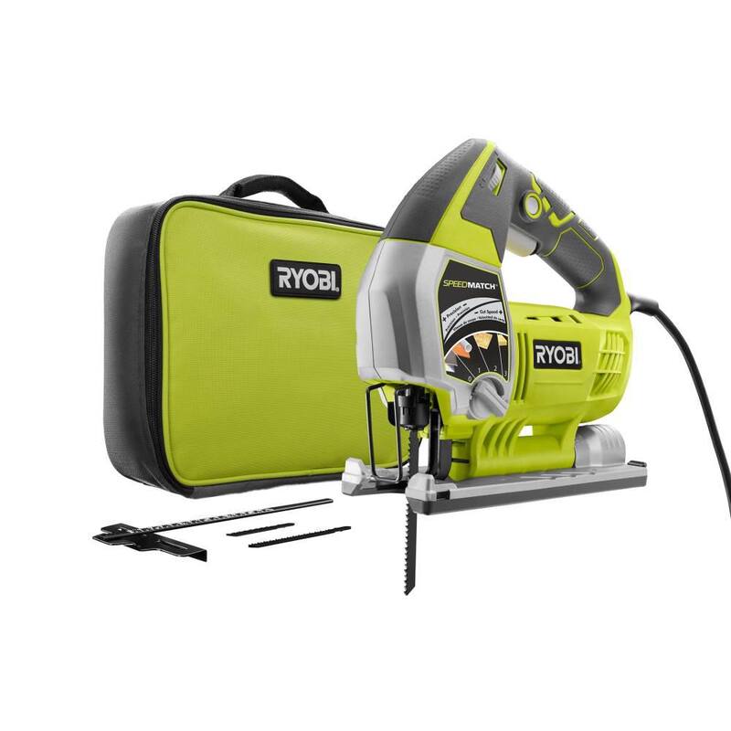 Sierra de calar orbital con cable de 6.1 amperios y velocidad variable RYOBI con tecnología SPEEDMATCH - JS651L1