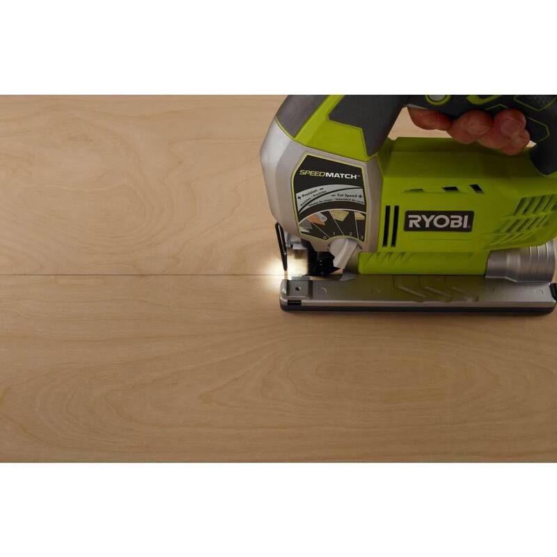 Sierra de calar orbital con cable de 6.1 amperios y velocidad variable RYOBI con tecnología SPEEDMATCH - JS651L1