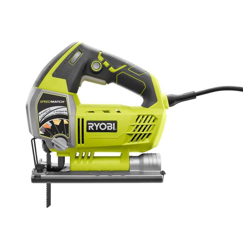 Sierra de calar orbital con cable de 6.1 amperios y velocidad variable RYOBI con tecnología SPEEDMATCH - JS651L1