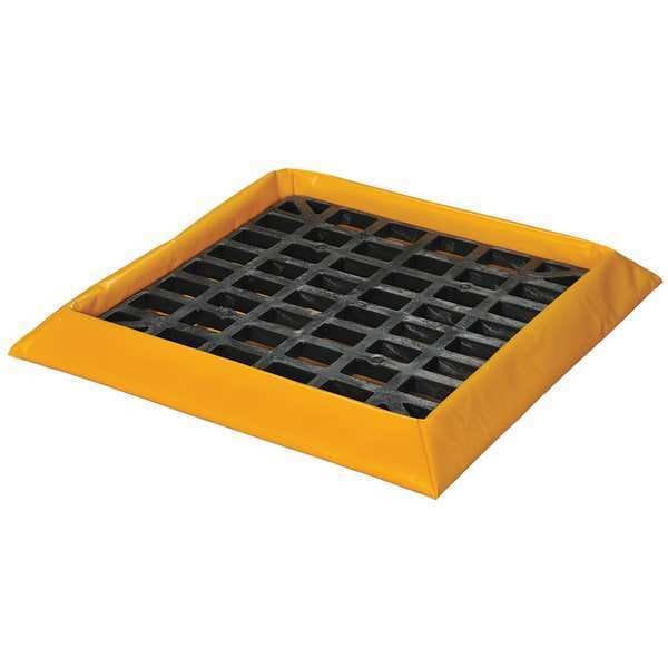 Eagle Mfg Spill Containment Berm, 32-1/4inL, Yel/Blk - T8104G