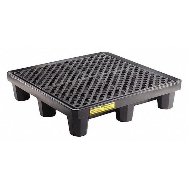 Pig Spill Pallet, 66 gal Spill Capacity, 4 Drums, 5,000 lb Load Capacity - PAK606-WD