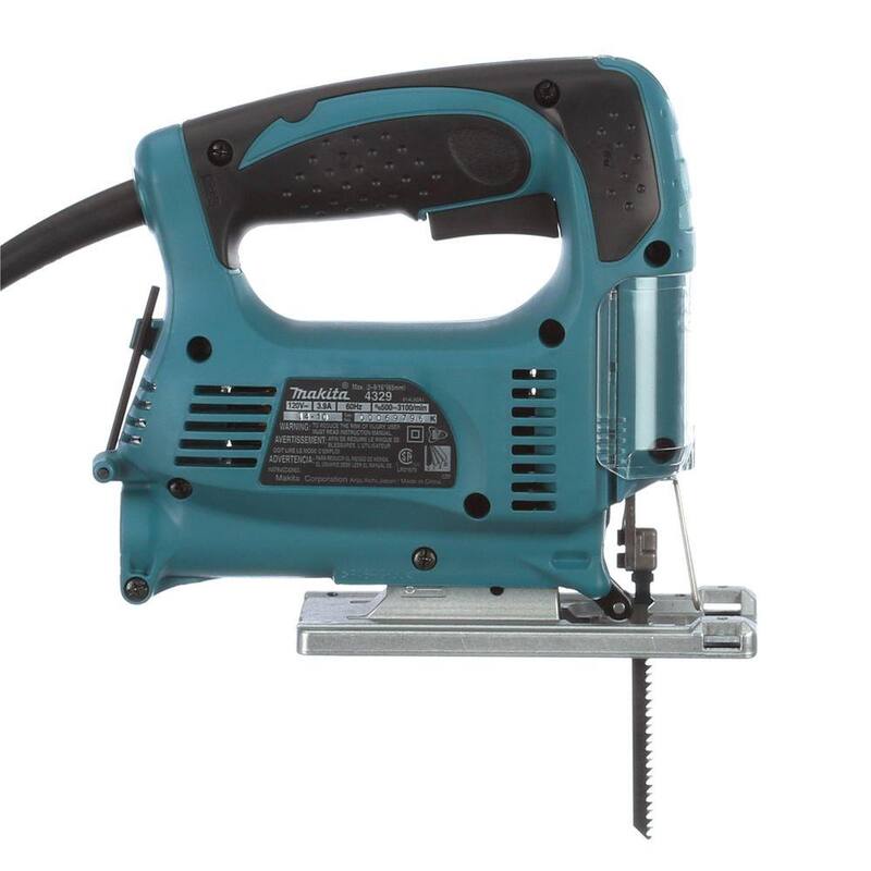 Si la parte de "Makita" no debe ser traducida, el título sería:

Sierra de calar con empuñadura superior de 3 amperes Makita con estuche - 4329K