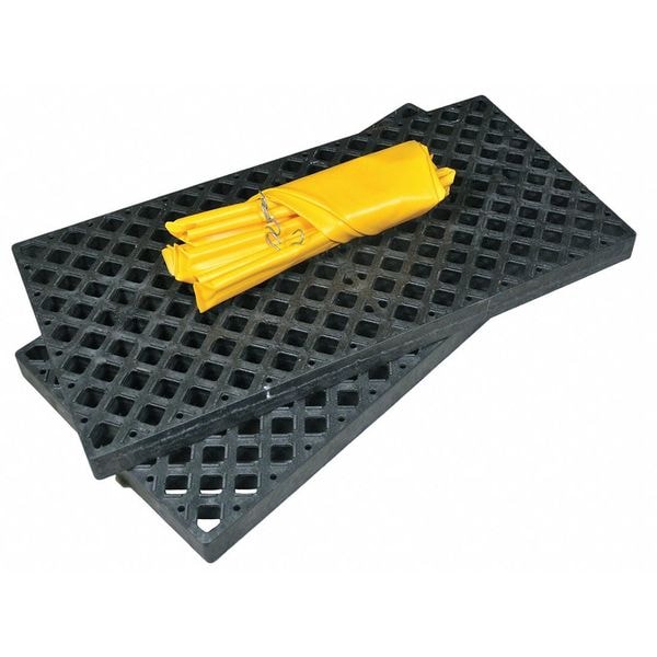 Ultratech Spill Deck, 22 gal Spill Capacity, 4 Drums, 6,000 lb Load Capacity, Polyethylene - 1352