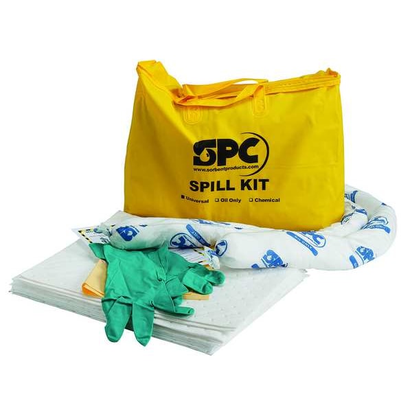 Brady Spill Kit, 5 gal Volume Absorbed per Kit, Bag, Yellow - SKO-PP
