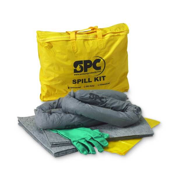 Brady Spill Kit, 5 gal Volume Absorbed per Kit, Bag, Yellow - SKO-PP