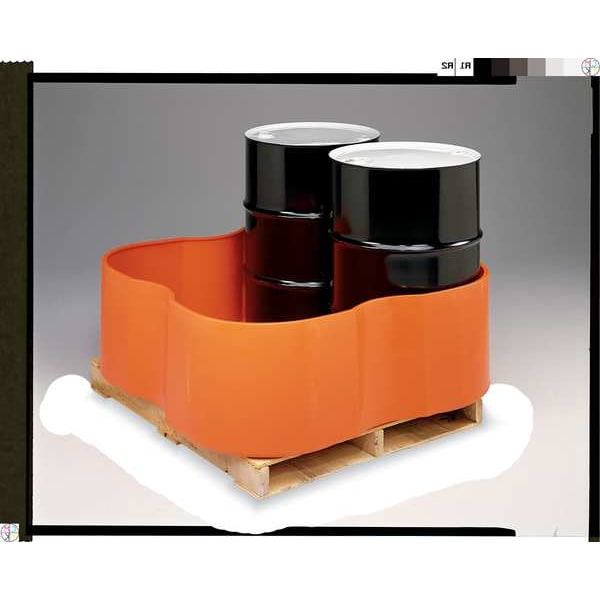 Zoro Select Secondary Spll Cont, 1 Drum Hi Den, 62 gal - SP55 ORANGE