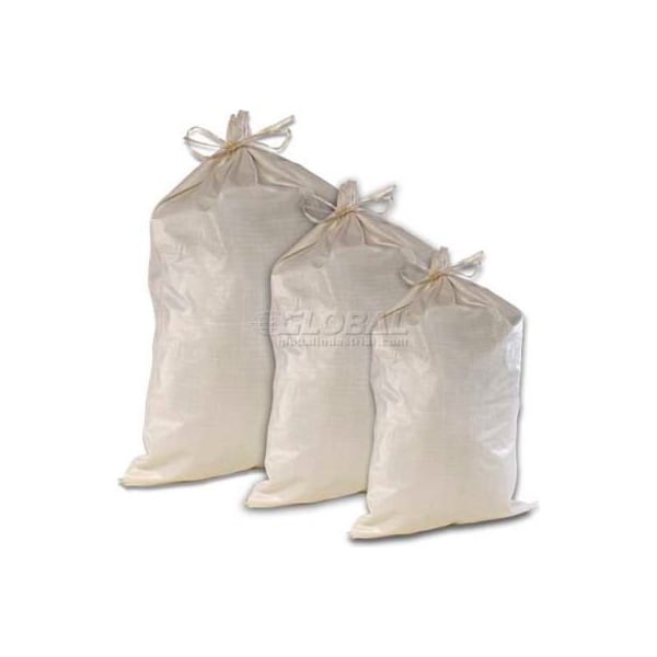 Hygrade Safety Supplies ComfitWear Poly Sandbags, 17'' x 27in, 65 lb. Bag, White, 1000/Pack - PSB-1727 W