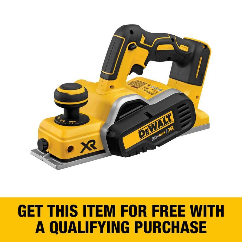 DEWALT 20V MAX XR Cepilladora inalámbrica sin escobillas de 3-1/4 pulgadas (Herramienta solamente) - DCP580B