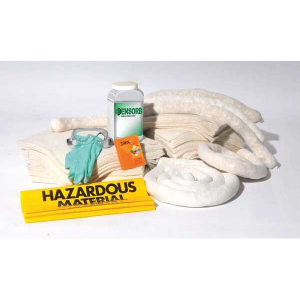 Enpac Spill Kit Refill, 41 gal Volume Absorbed per Kit, 41 gal Capacity, Refill, Brown, 86 - 1362-RF