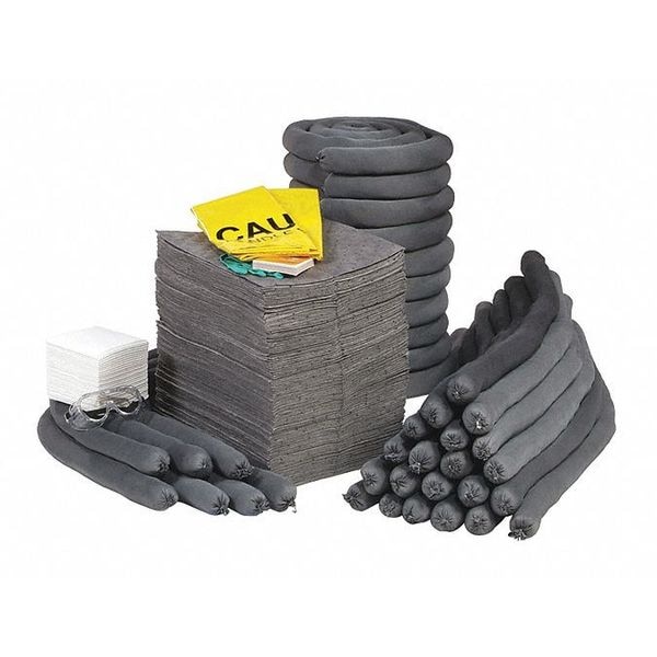 Spilltech Spill Kit Refill, 103 gal Volume Absorbed per Kit, 95 gal Capacity, Box, Clear, 131 - RSPKU-CART