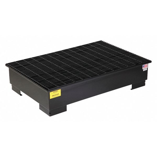 Pig Spill Pallet, 66 gal Spill Capacity, 2 Drums, 2,500 lb Load Capacity - PAK239
