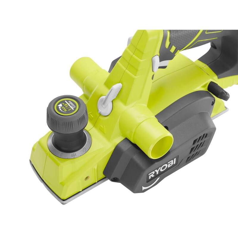RYOBI ONE+ 18V Cepilladora inalámbrica de 3-1/4 pulgadas con bolsa de polvo y batería de 2.0 Ah - P611-PBP006