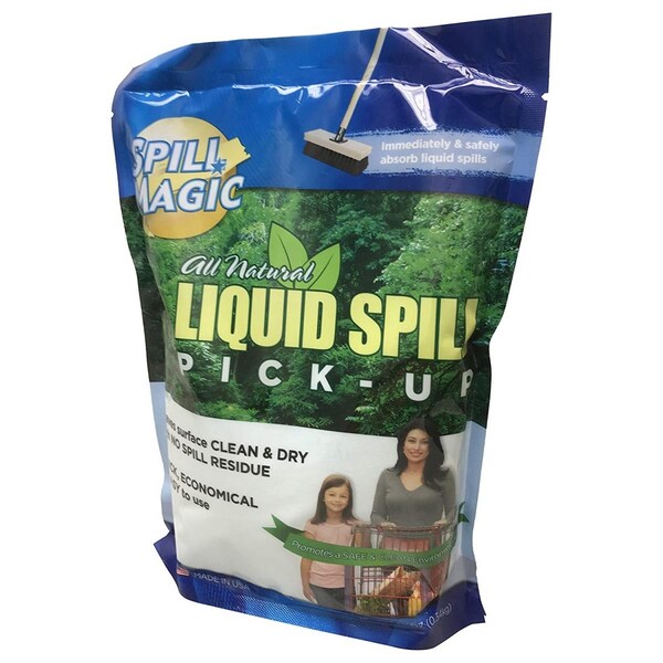Totalturf 12 oz. Spill Magic SM12 Liquid Spill Pick-Up Absorbent Powder - Blue - TO3749549