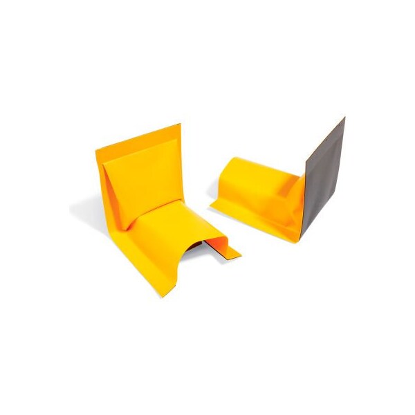 Spilltech SpillTech Build Your Own Berm-2WE Build Your Own Berm Wall Ends, 5-1/2"L X 3"W X 2"H, 2 Per Pack - BYOB-2WE