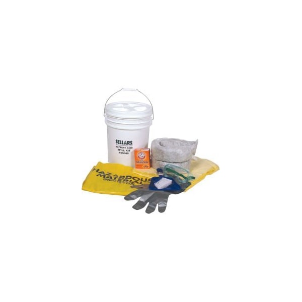 Sellars EverSoak Battery Acid Spill Kit, 65 Gallon Capacity, 1 Spill KitCase - 99065
