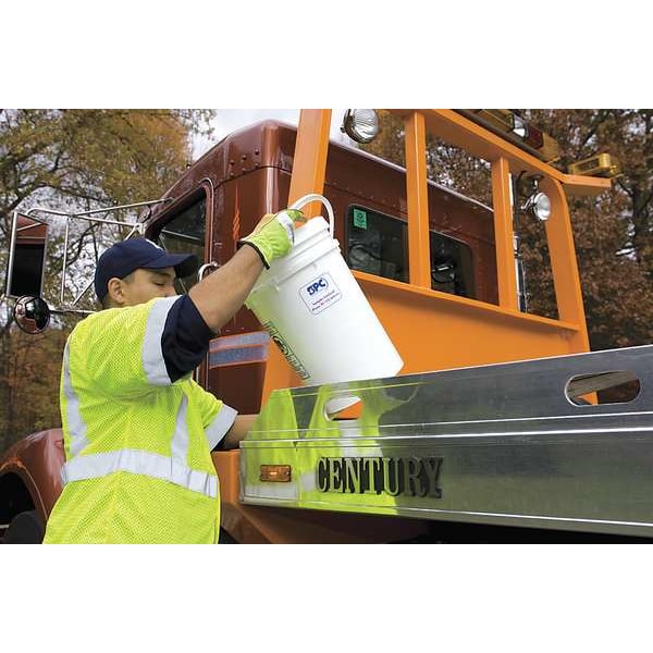 Brady Spill Kit, 9 gal Volume Absorbed per Kit, 6 1/2 gal Capacity, Bucket, White - SKA-BKT