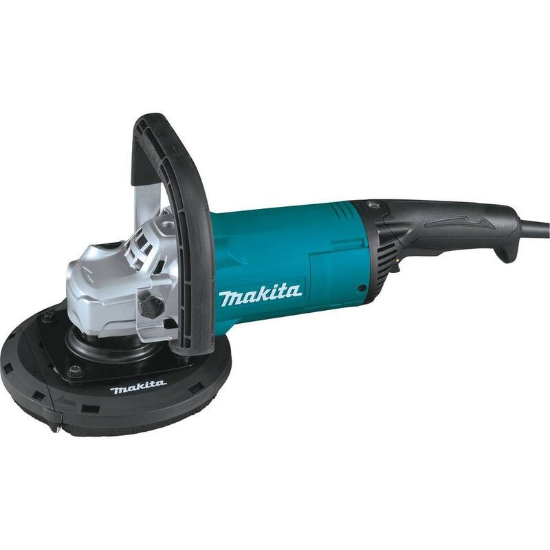 Makita 15 Amp 7 in. Desbastador de superficies de concreto con cubierta de extracción de polvo - GA9060RX3