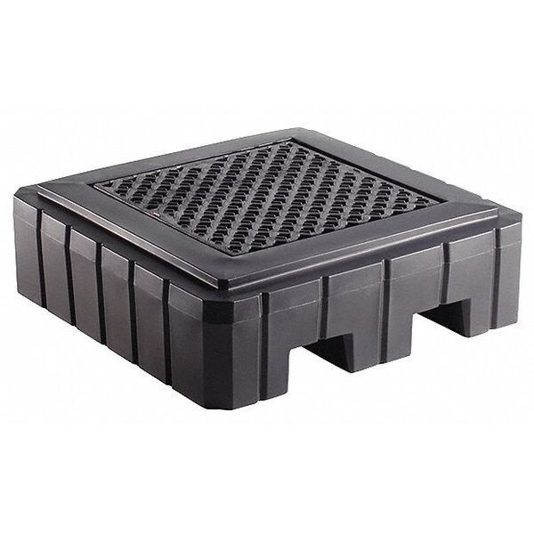 Pig Spill Pallet, 61 gal Spill Capacity, 1 Drums, 800 lb Load Capacity - PAK987-BK-WD