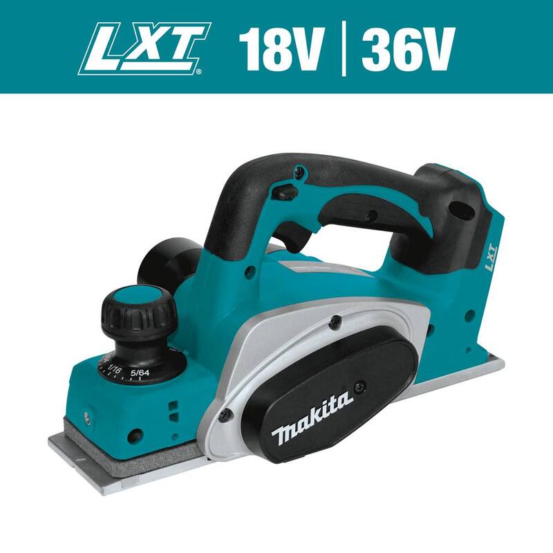 Makita 18V LXT Ion de Litio 3-1/4 pulgadas Cepilladora Inalámbrica (Herramienta Únicamente) - XPK01Z