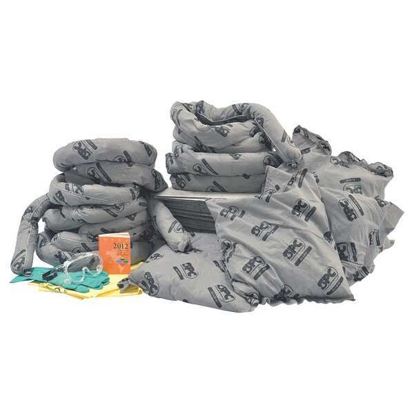 Brady Spill Kit Refill, 28 gal Volume Absorbed per Kit, Bag, Gray - SC-CART-UF