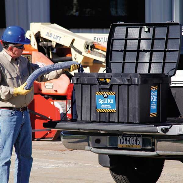 Pig Spill Kit, 38 gal Volume Absorbed per Kit, Not Applicable Capacity, Chest, Black, 125 - KIT234