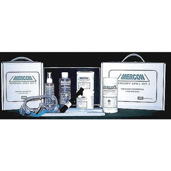 Mercon Mercury Spill Kit, 1/8 gal Capacity, Box, White - MERCONKIT I