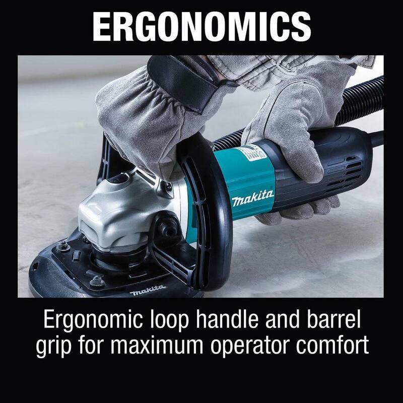 Makita 5 in. Recortadora Compacta de Concreto SJS II con Campana de Extracción de Polvo - PC5010CX1