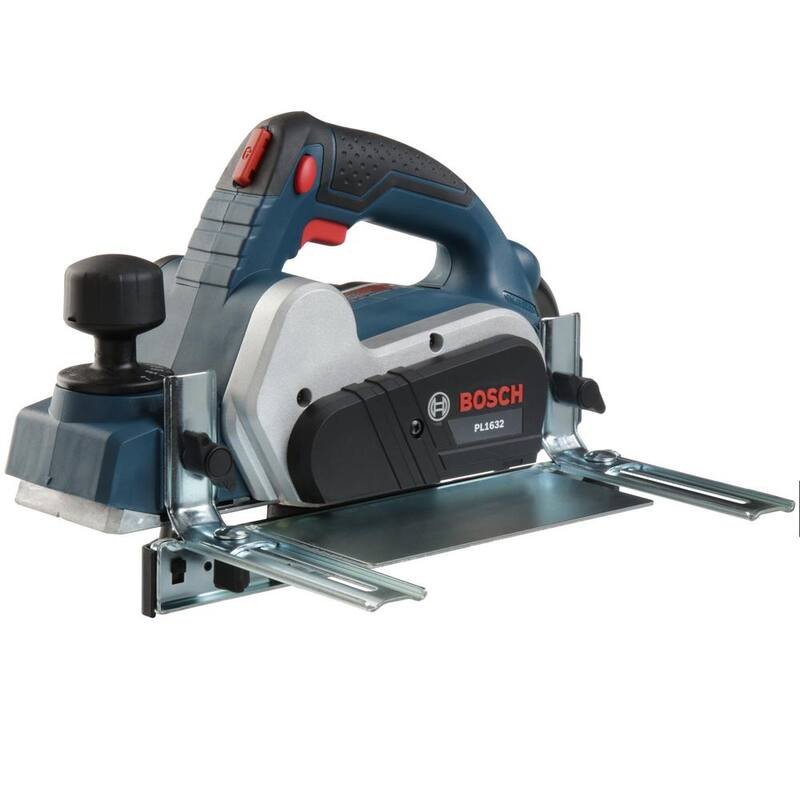 Kit de cepillo eléctrico Bosch de 6.5 amperios y 3-1/4 pulgadas con cuchilla de carburo de micrograno reversible Woodrazor - PL1632
