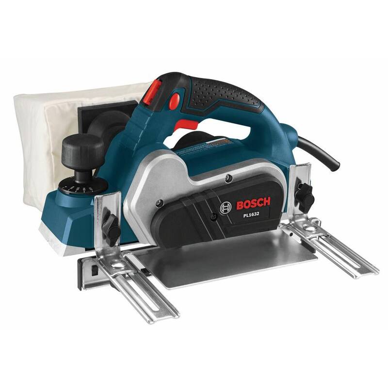 Kit de cepillo eléctrico Bosch de 6.5 amperios y 3-1/4 pulgadas con cuchilla de carburo de micrograno reversible Woodrazor - PL1632