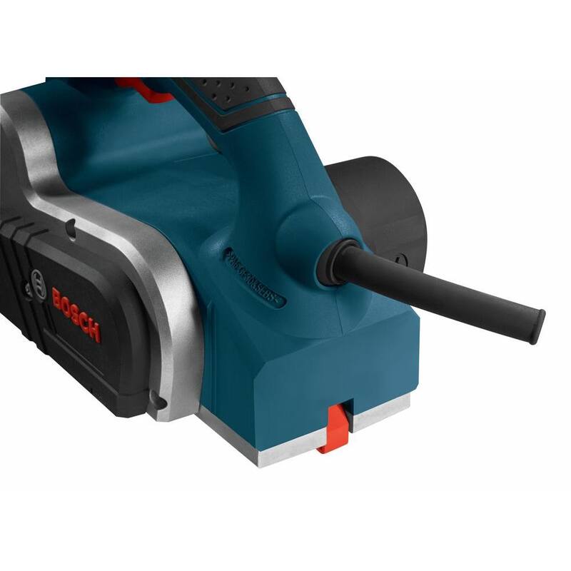 Kit de cepillo eléctrico Bosch de 6.5 amperios y 3-1/4 pulgadas con cuchilla de carburo de micrograno reversible Woodrazor - PL1632
