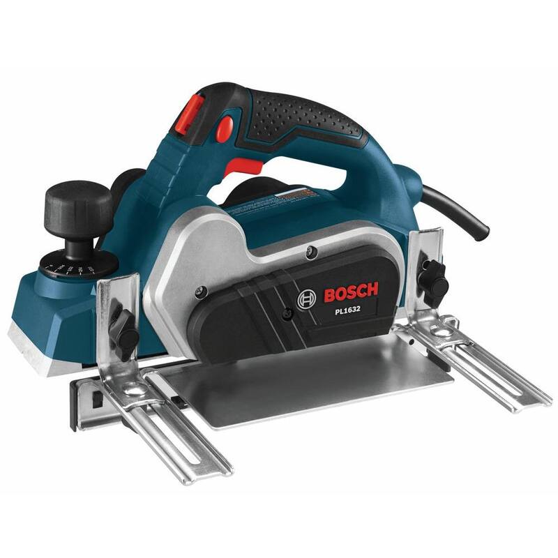 Kit de cepillo eléctrico Bosch de 6.5 amperios y 3-1/4 pulgadas con cuchilla de carburo de micrograno reversible Woodrazor - PL1632