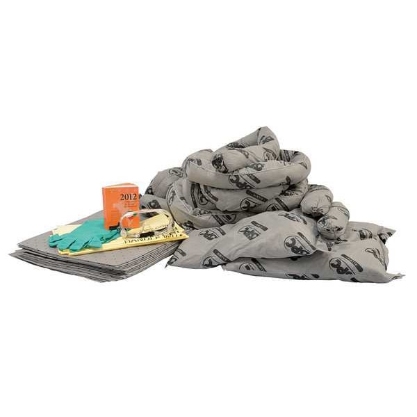 Brady Spill Kit Refill, 15 gal Volume Absorbed per Kit, 20 gal Capacity, Refill, Gray - SKA20-R