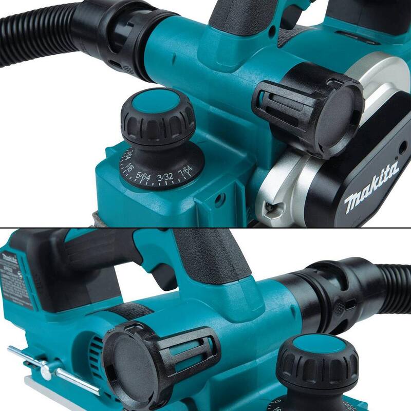 Makita 18V LXT Ion de Litio Sin Escobillas 3-1/4 pulg. Cepillo Inalámbrico, Compatible con AWS, Herramienta Solamente - XPK02Z