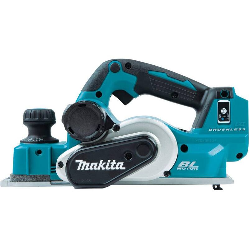 Makita 18V LXT Ion de Litio Sin Escobillas 3-1/4 pulg. Cepillo Inalámbrico, Compatible con AWS, Herramienta Solamente - XPK02Z