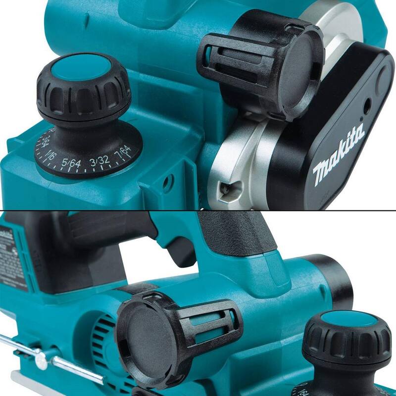 Makita 18V LXT Ion de Litio Sin Escobillas 3-1/4 pulg. Cepillo Inalámbrico, Compatible con AWS, Herramienta Solamente - XPK02Z