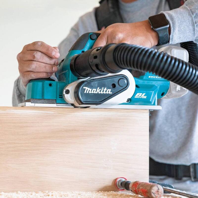 Makita 18V LXT Ion de Litio Sin Escobillas 3-1/4 pulg. Cepillo Inalámbrico, Compatible con AWS, Herramienta Solamente - XPK02Z