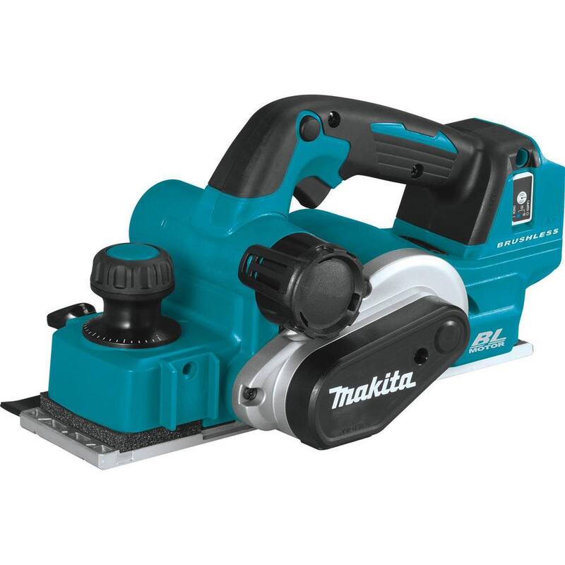 Makita 18V LXT Ion de Litio Sin Escobillas 3-1/4 pulg. Cepillo Inalámbrico, Compatible con AWS, Herramienta Solamente - XPK02Z