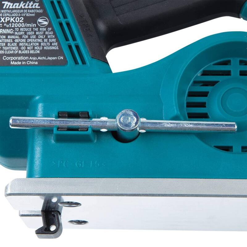 Makita 18V LXT Ion de Litio Sin Escobillas 3-1/4 pulg. Cepillo Inalámbrico, Compatible con AWS, Herramienta Solamente - XPK02Z