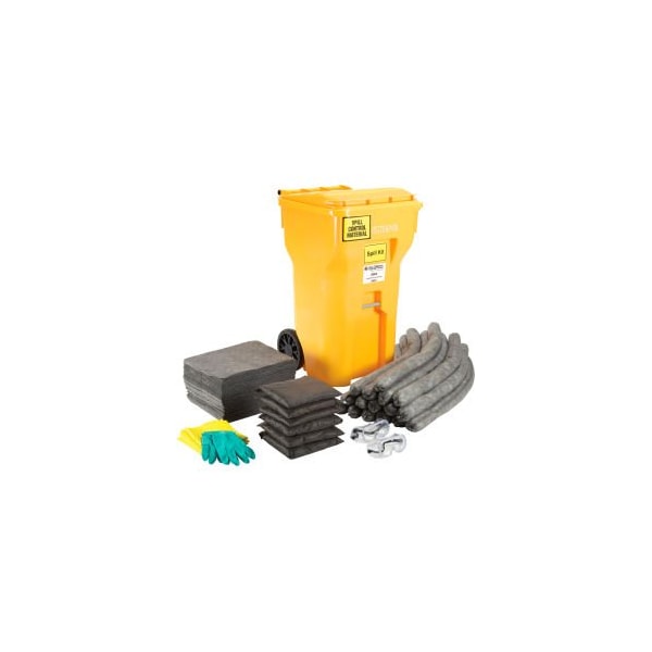 Evolution Sorbent Products Global Industrial Universal Wheeled Spill Kit 65 Gallon - 670676