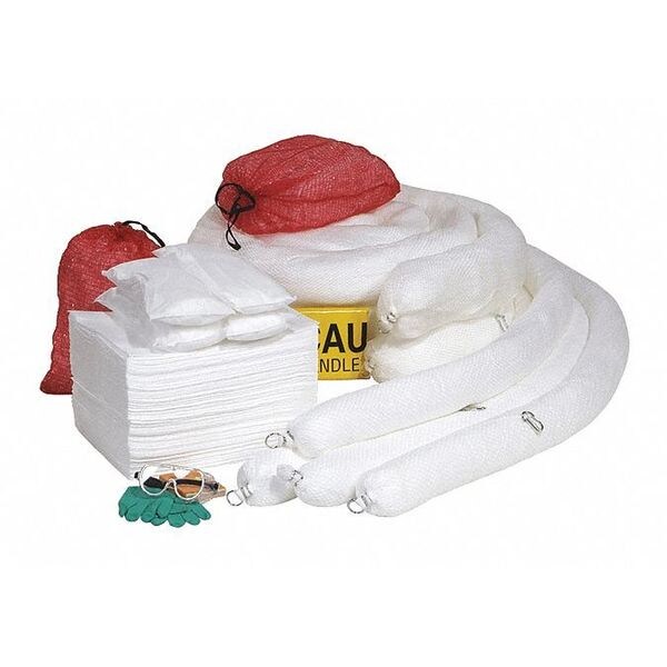 Spilltech Spill Kit Refill, 124 gal Volume Absorbed per Kit, Box, Yellow, 131 - RSPKO-CART