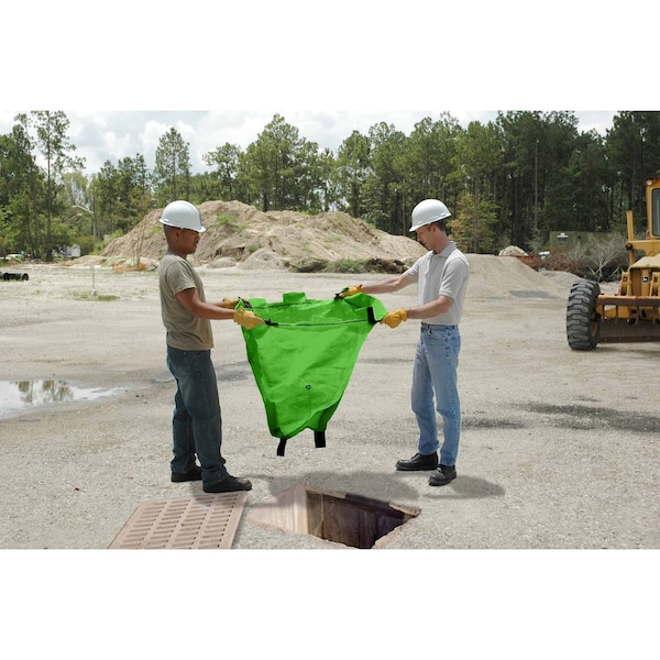 Ultratech Ultra-Drain Guard, Reusable, 27'' x 27'', Regular Flow, 8 Overflow Ports - 9841