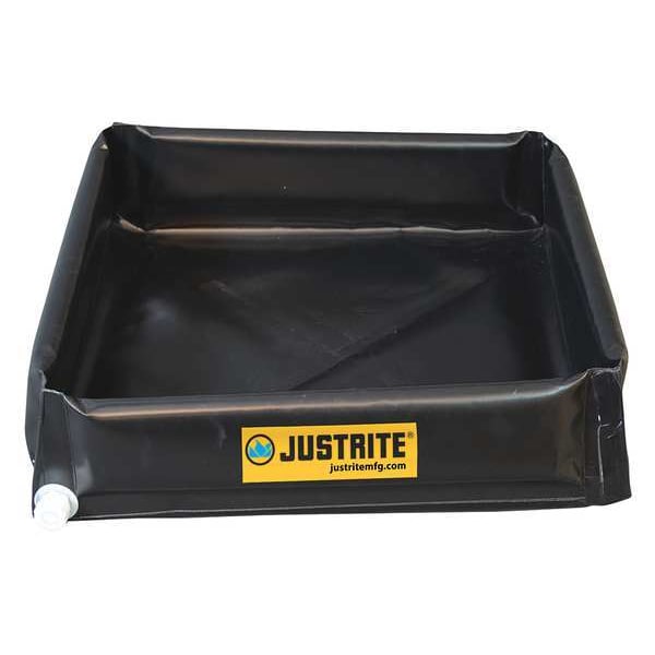 Justrite Spill Tray, 30 gal Spill Capacity, PVC - 28442