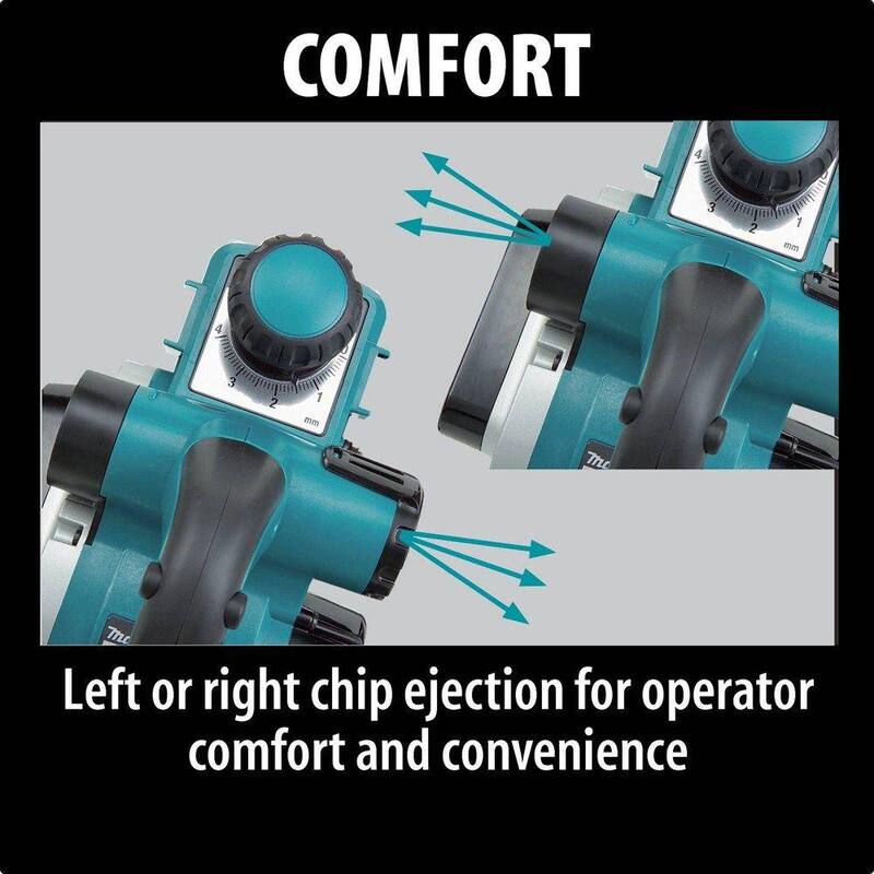 Cepillo eléctrico de 3-1/4 pulgadas de Makita - KP0810