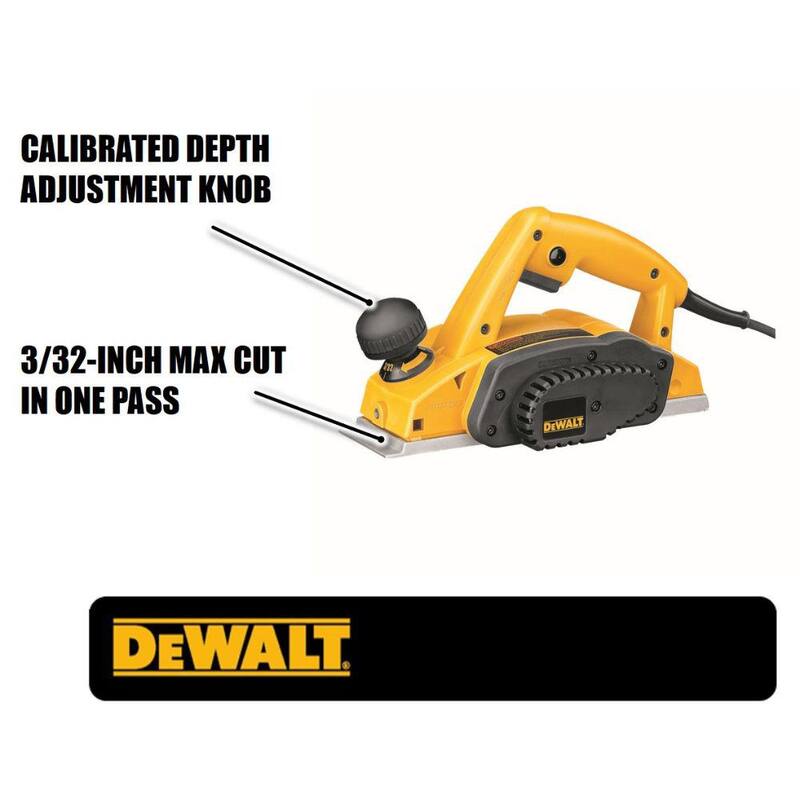 DEWALT Juego de cepillo eléctrico de 7 amperios con cable de 3-1/4 pulgadas - DW680K