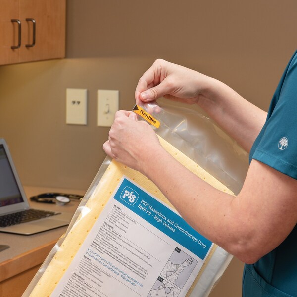 Pig Chemotherapy Drug Spill Kit, Each absorbs up to 6 L, Absorbs Chemotherapy Drugs, 3PK - KIT2014