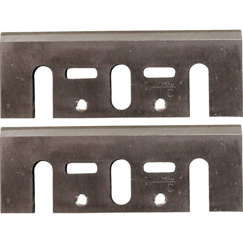 Juego de cepillo eléctrico con cable de 6.5 amperes de 3.25 pulgadas de Makita, juego de cuchillas y estuche resistente con cuchillas de acero de alta velocidad de 3.25 pulgadas - KP0800K-D-46230