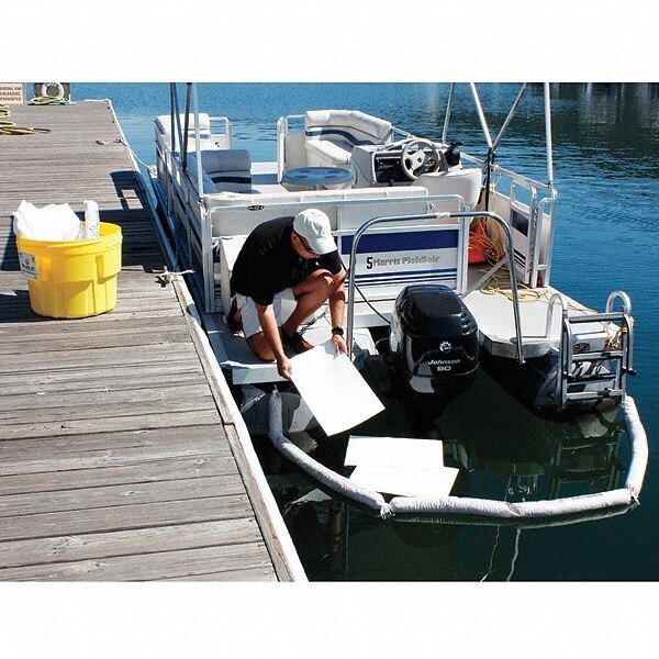 Pig Spill Kit, 16 gal Volume Absorbed per Kit, 20 gal Capacity, Drum, Yellow, 71 - 46305