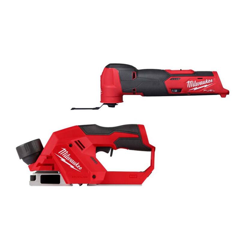 Milwaukee M12 12V Sin escobillas inalámbrico de ión litio 2 in. Planiador con Multi-herramienta M12 - 2524-20-2526-20