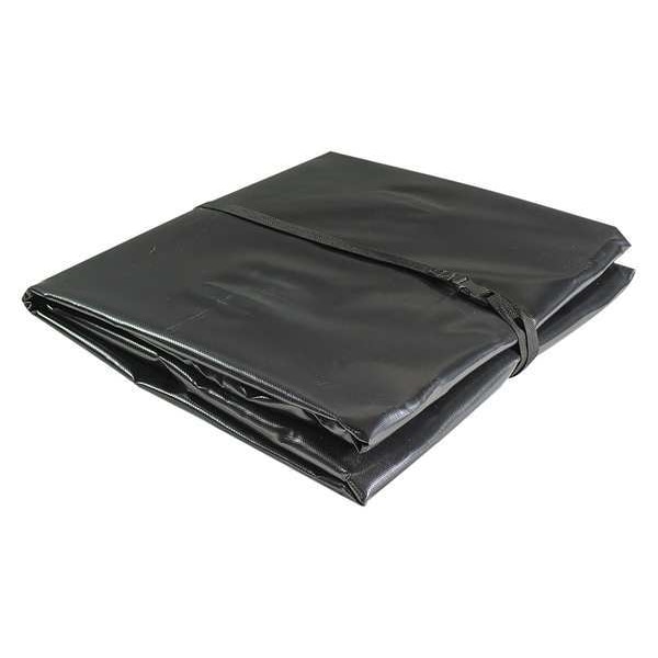 Justrite Containment Tarp, 60in. L x 60in. W, Black - 28432