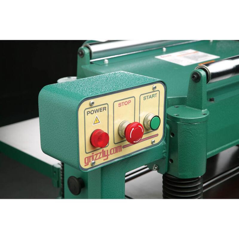 Cepillo sinfín de 20 pulgadas y 5 HP con cabezal cortador helicoidal - G1033X
